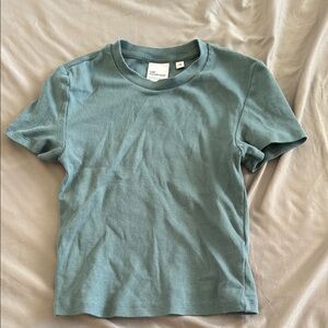 Aritzia Blue Short Sleeve Tee